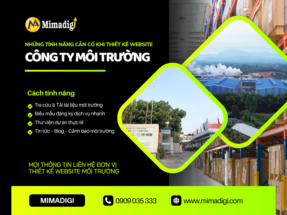 Những Tính Năng Cần Có Khi Thiết Kế Website Công Ty Môi Trường tại mimadigi