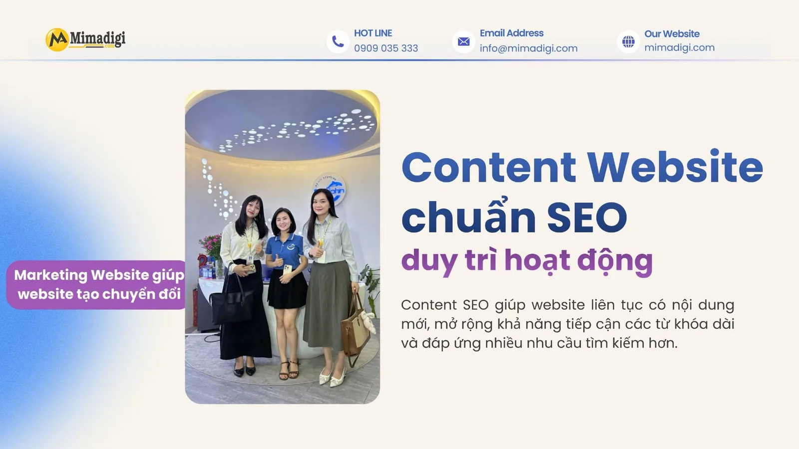 Content Website chuẩn SEO duy trì nội dung mới và mở rộng từ khóa tìm kiếm