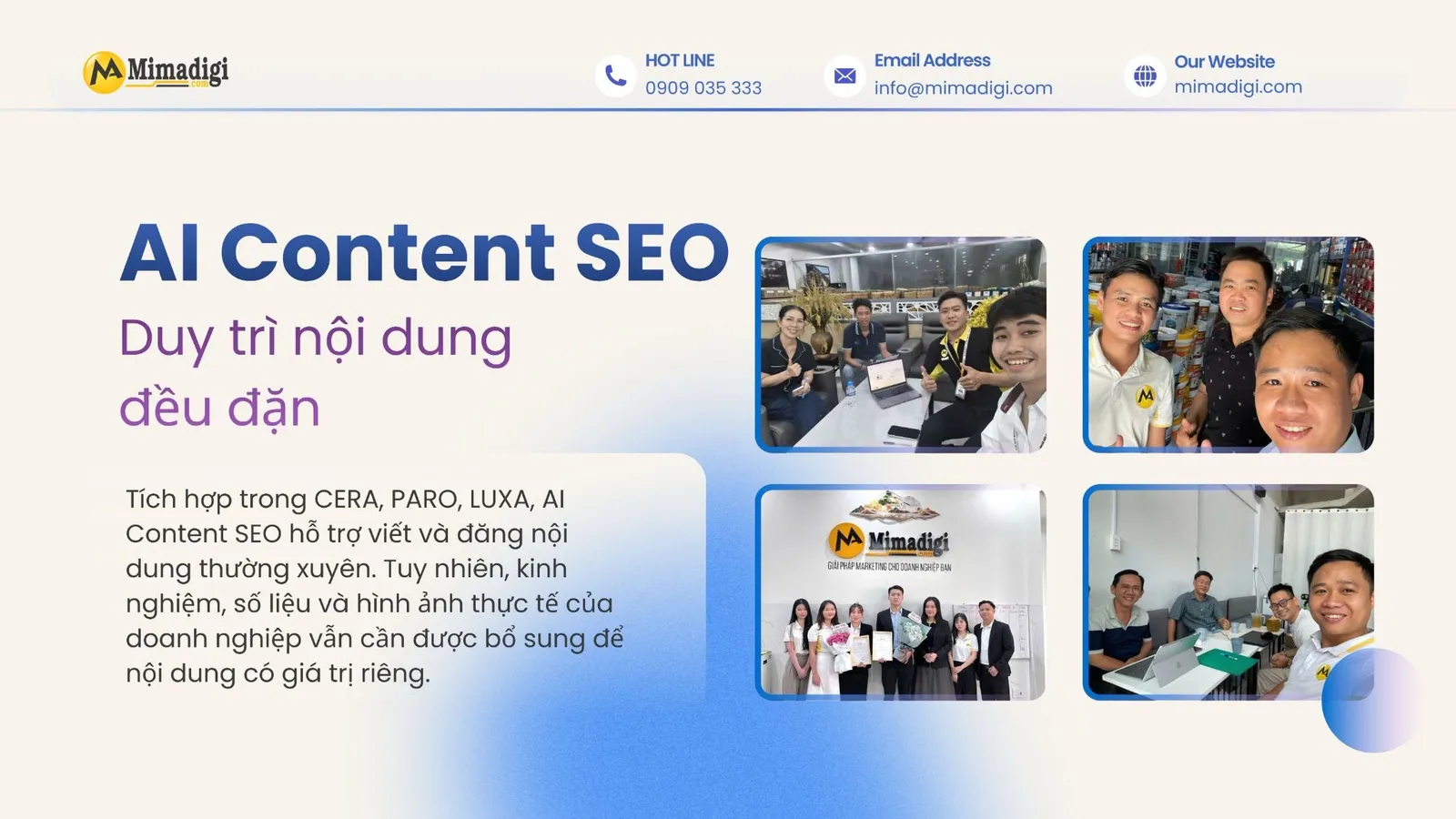 AI Content SEO hỗ trợ doanh nghiệp duy trì nội dung website đều đặn