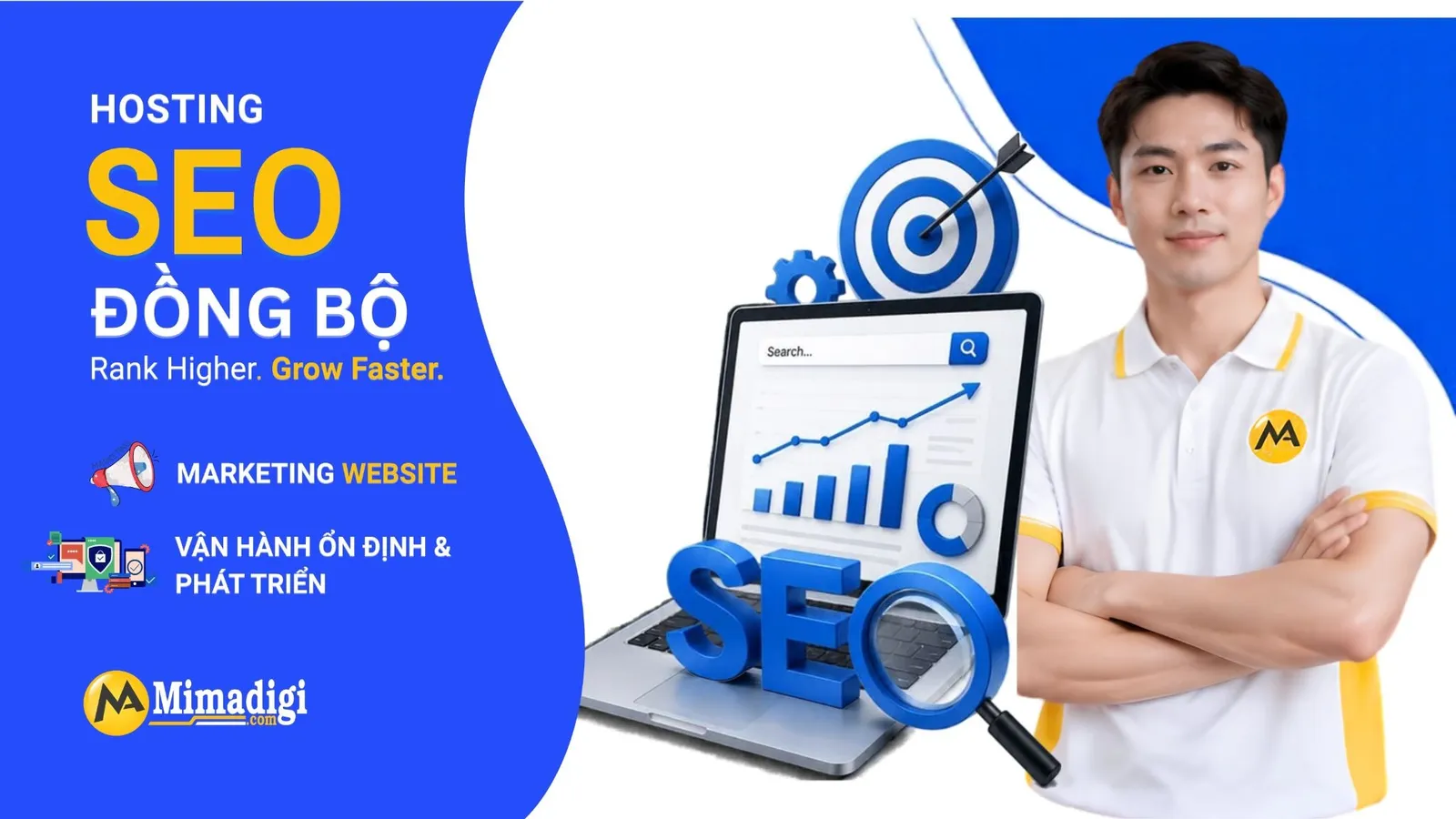 MIMA kết hợp Hosting SEO với Marketing Website để hỗ trợ tăng trưởng doanh nghiệp