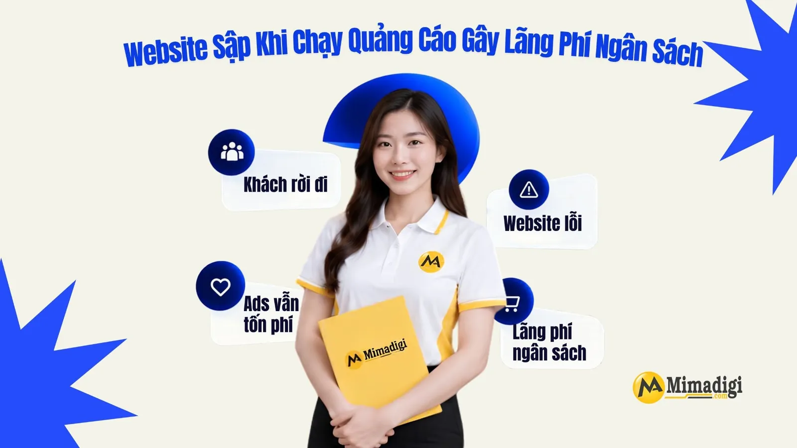 Hosting yếu khiến website chậm, gián đoạn và lãng phí ngân sách Marketing