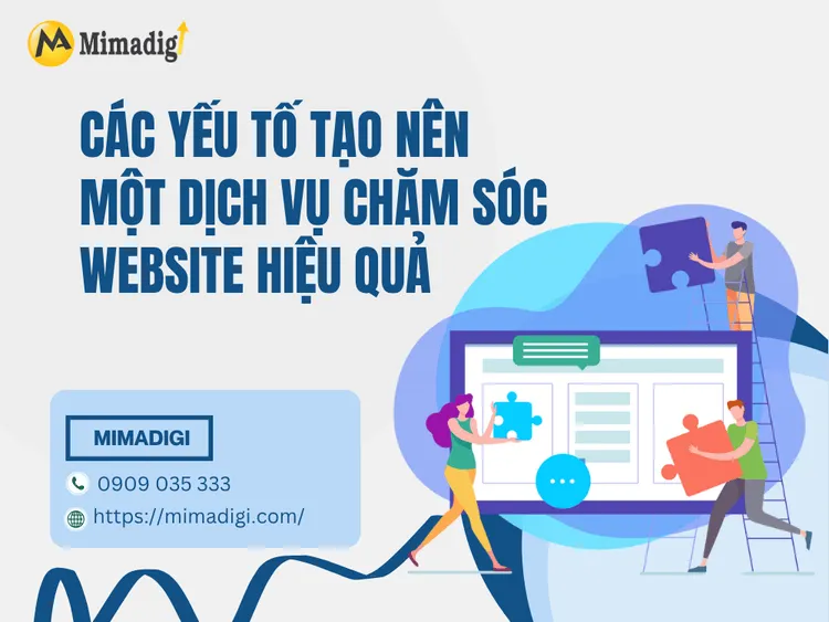Các yếu tố tạo nên một dịch vụ chăm sóc website hiệu quả tại MIMA