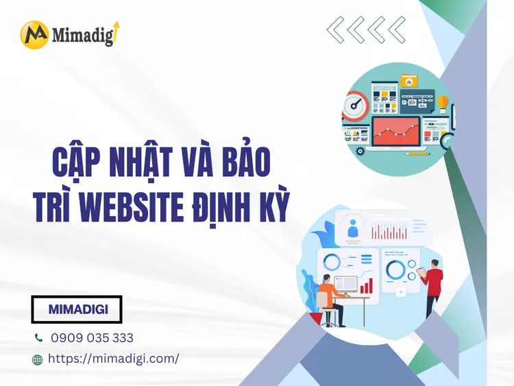 Cập nhật và bảo trì website định kỳ tại MIMA