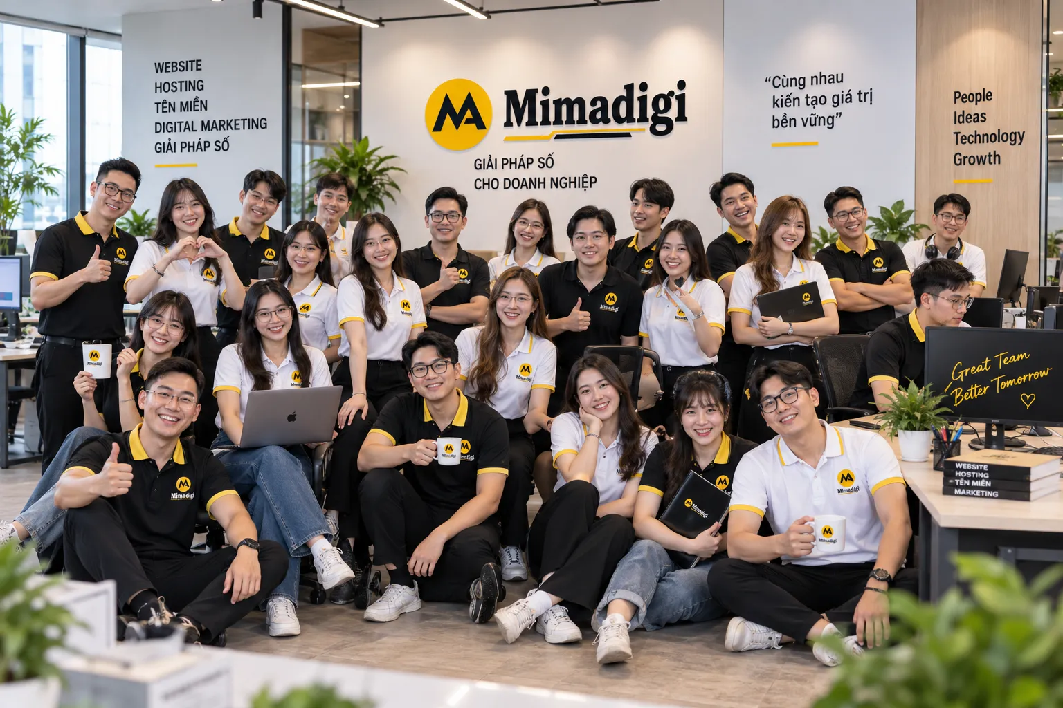 Đội ngũ chăm sóc website MIMA