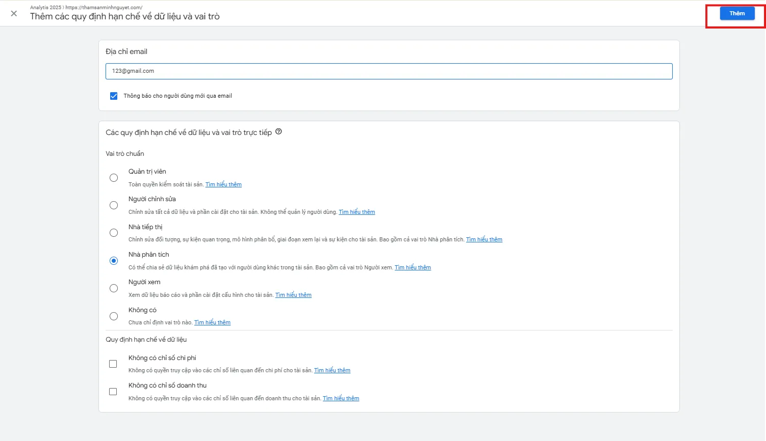 Phân Quyền Google Analytics và Search Console Dễ Dàng