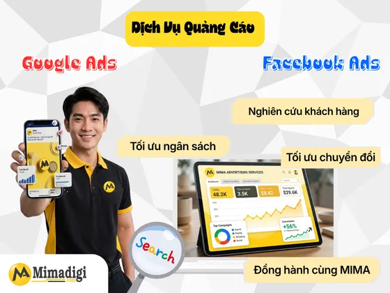 Dịch Vụ Quảng Cáo Google Ads, Facebook Ads MIMA 