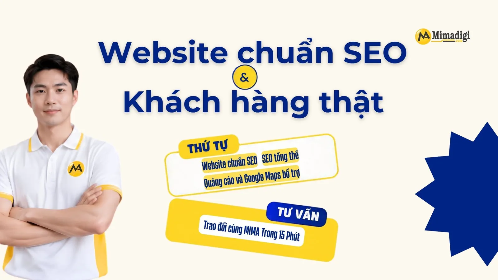 MIMA tư vấn lộ trình Marketing Website kết hợp website chuẩn SEO, SEO tổng thể và quảng cáo thu hút khách hàng
