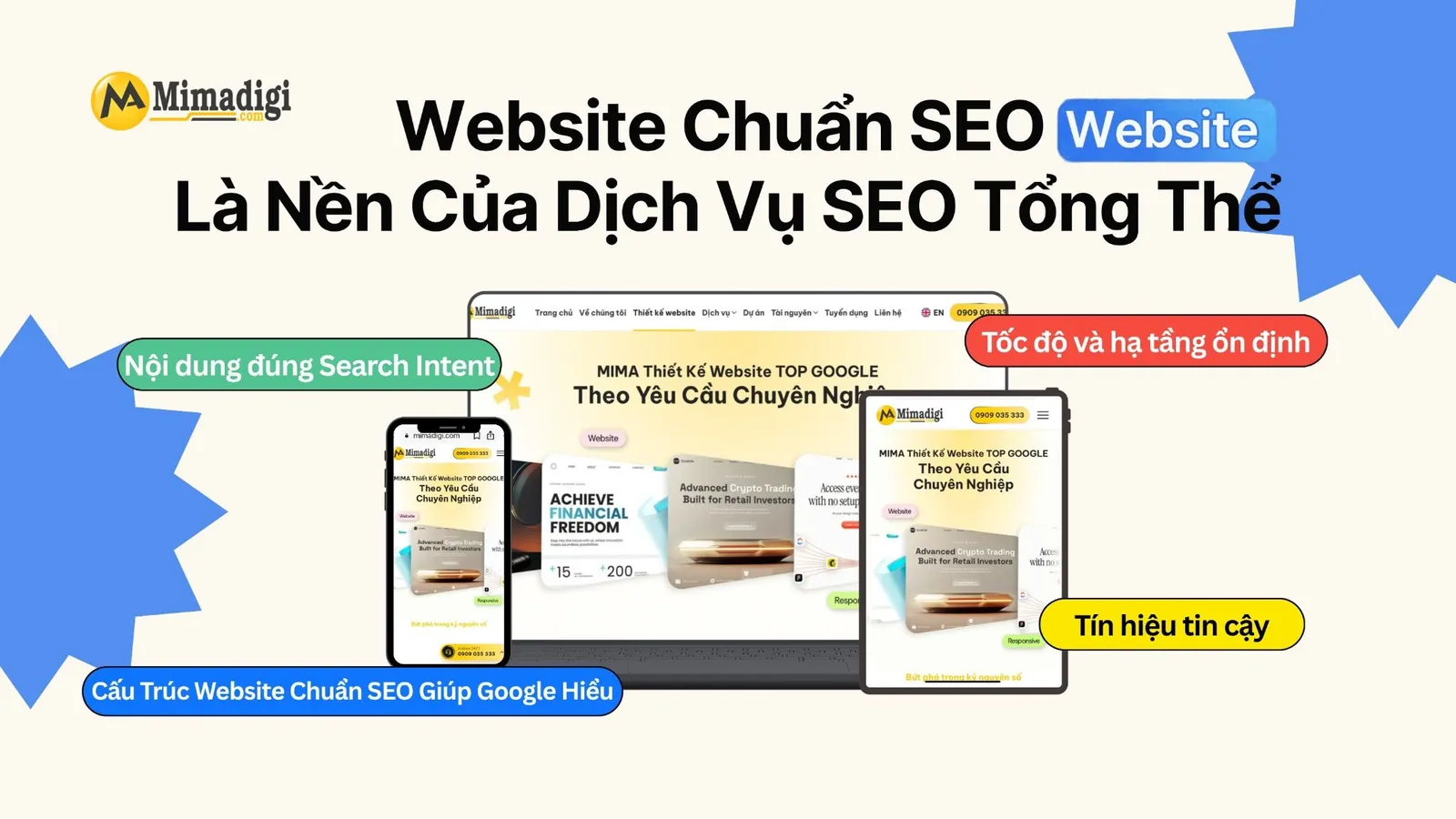 Website chuẩn SEO kết hợp nội dung, kỹ thuật, tốc độ và độ tin cậy làm nền tảng SEO tổng thể