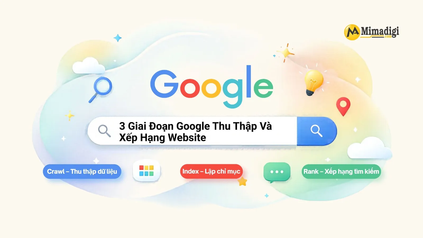 Quy trình Google thu thập, lập chỉ mục và xếp hạng nội dung website