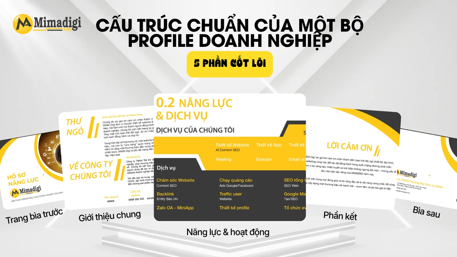Cấu trúc chuẩn của một bộ Profile doanh nghiệp