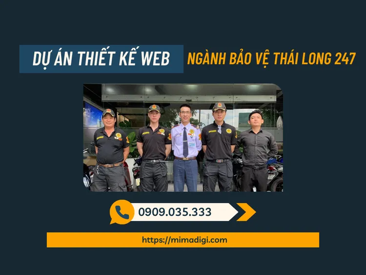 Dự án thiết kế web ngành bảo vệ Thái Long 247
