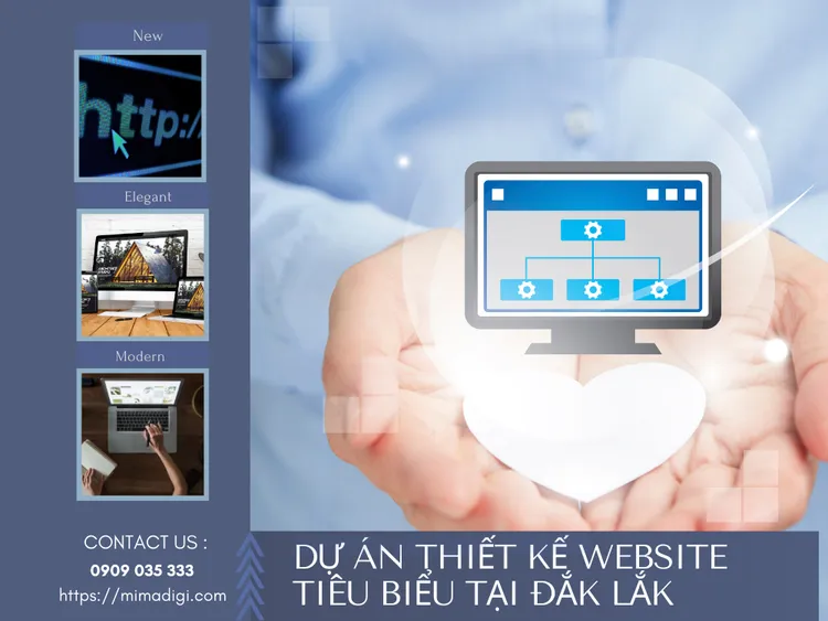 Dự án thiết kế website tiêu biểu tại Đắk Lắk