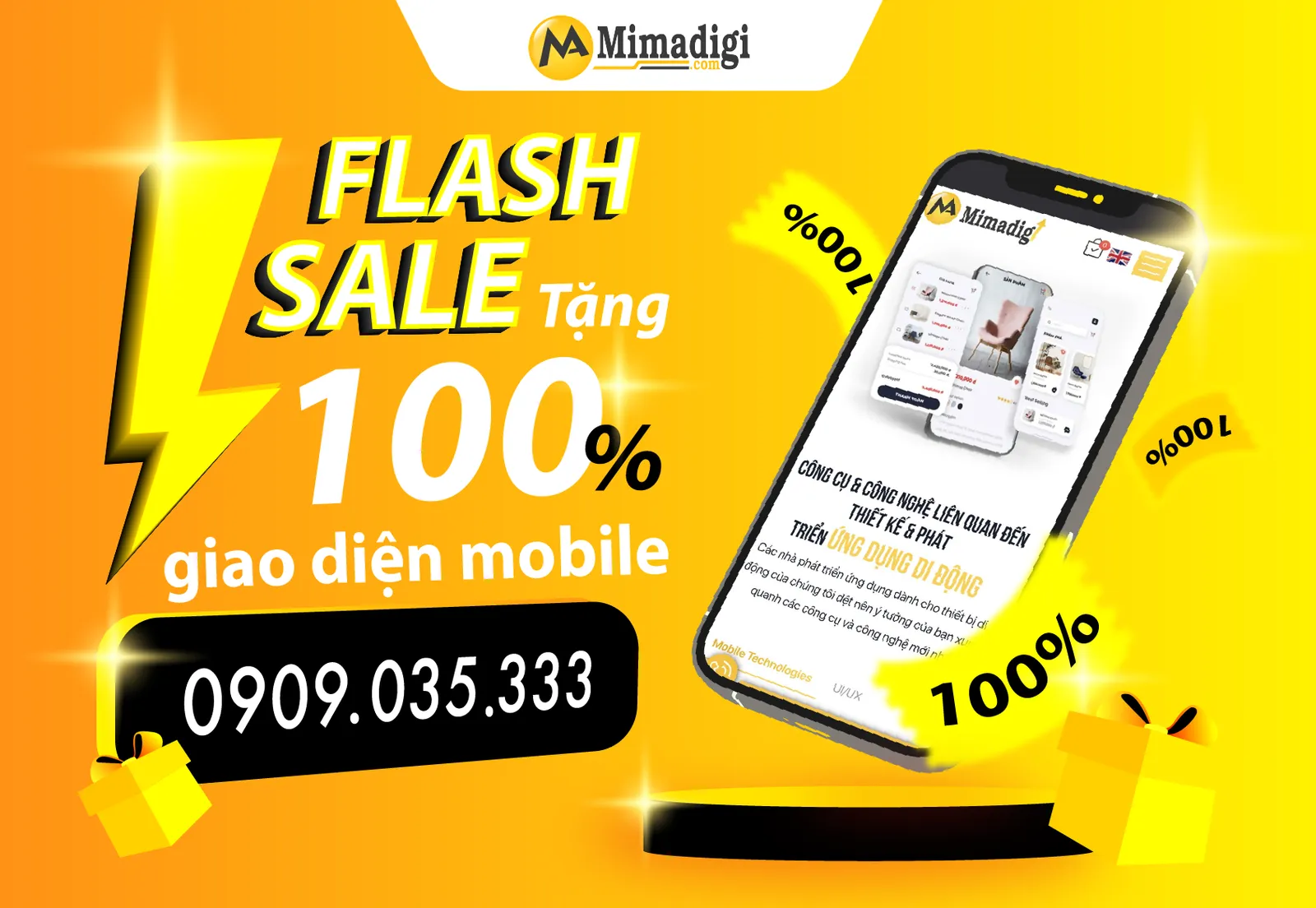 BLACK FRIDAY MIMA – GIẢM 100% PHÍ THIẾT KẾ WEBSITE MOBILE