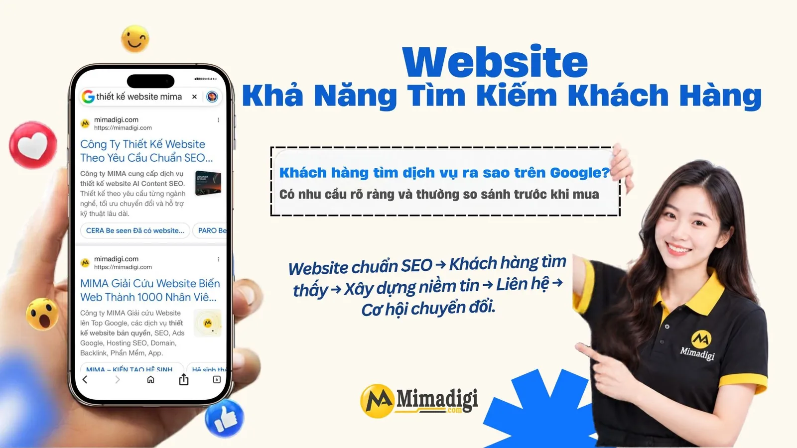 Website chuẩn SEO giúp doanh nghiệp tiếp cận khách hàng và tăng cơ hội chuyển đổi