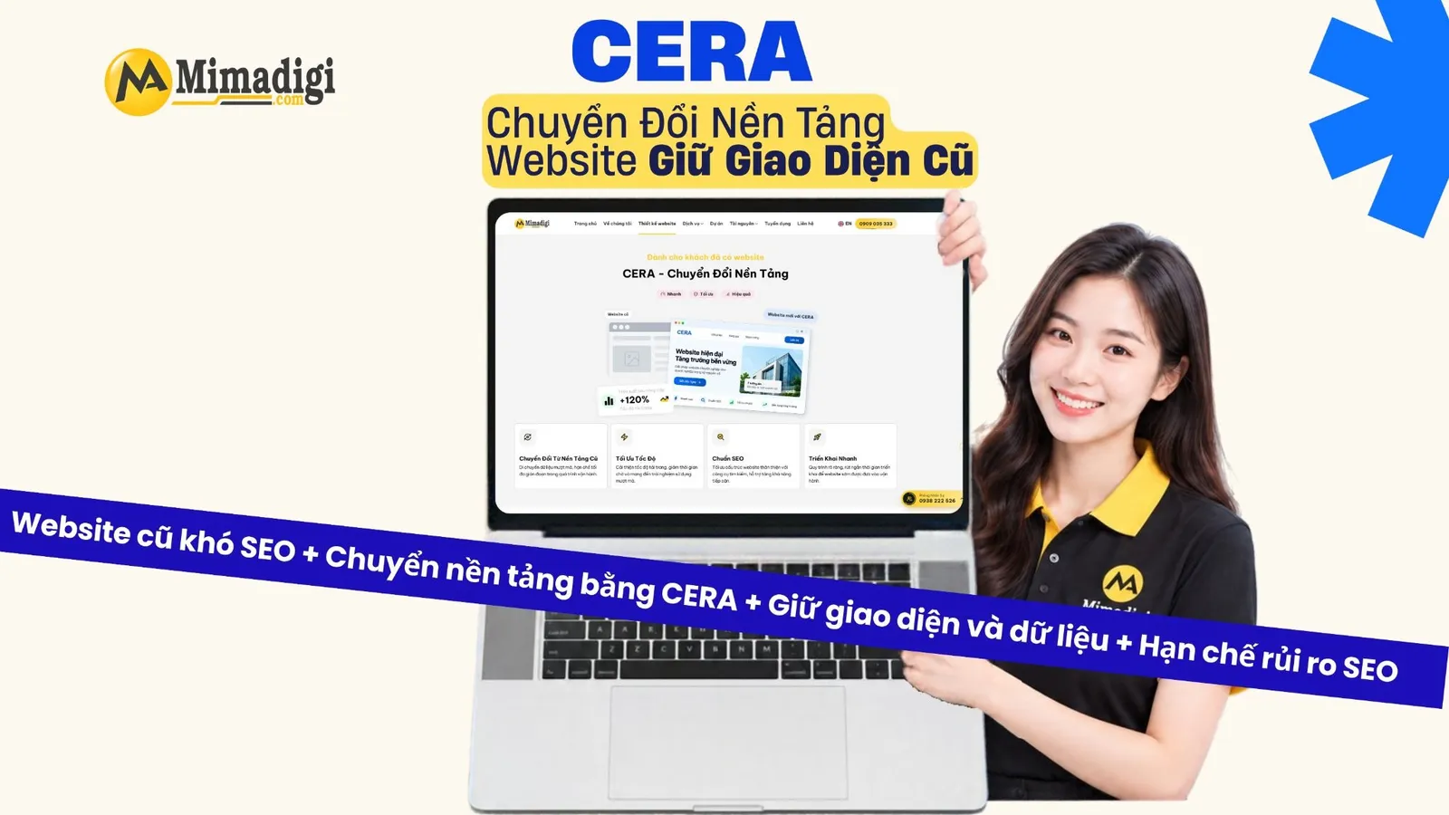 CERA chuyển đổi website sang nền tảng PHP chuẩn SEO và giữ nguyên giao diện cũ