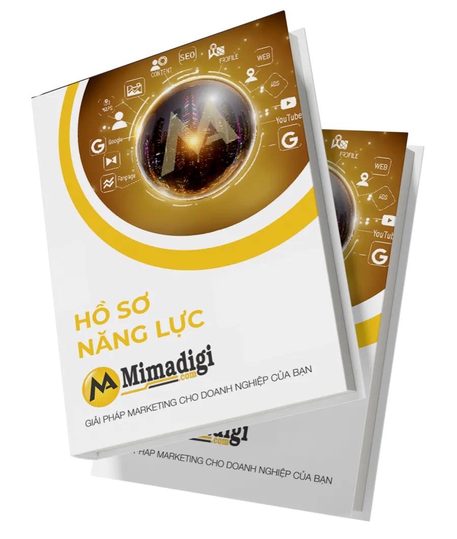 Hai cuốn hồ sơ năng lực in do MIMA Digi thiết kế