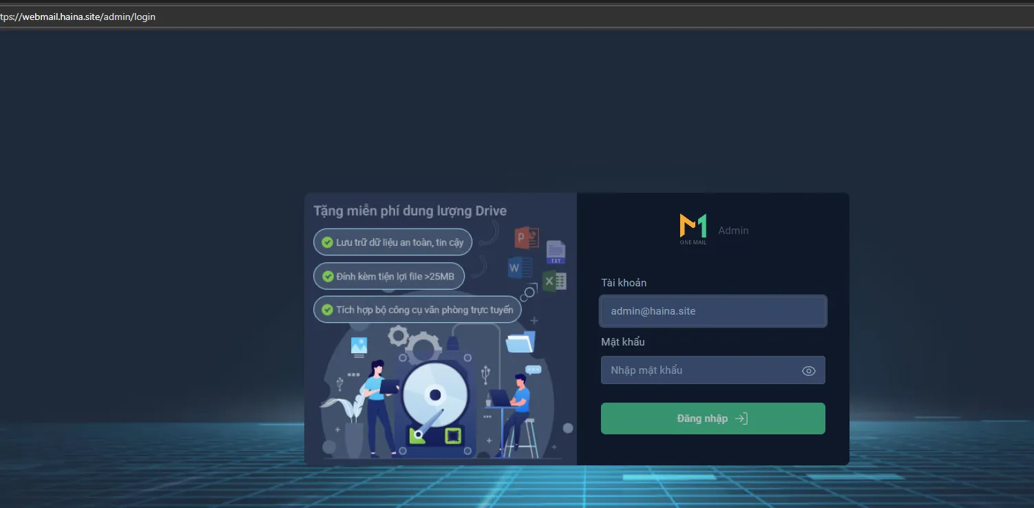 Hướng dẫn quản lý nhóm thư trên trang quản trị OneMail