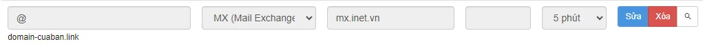 Bản ghi MX