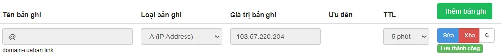Bản ghi mail