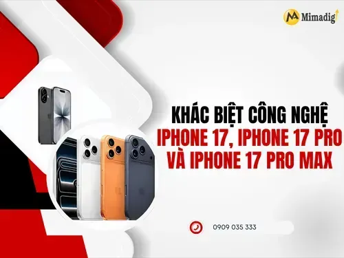 Technology differences between iPhone 17, iPhone 17 Pro, and iPhone 17 Pro Max