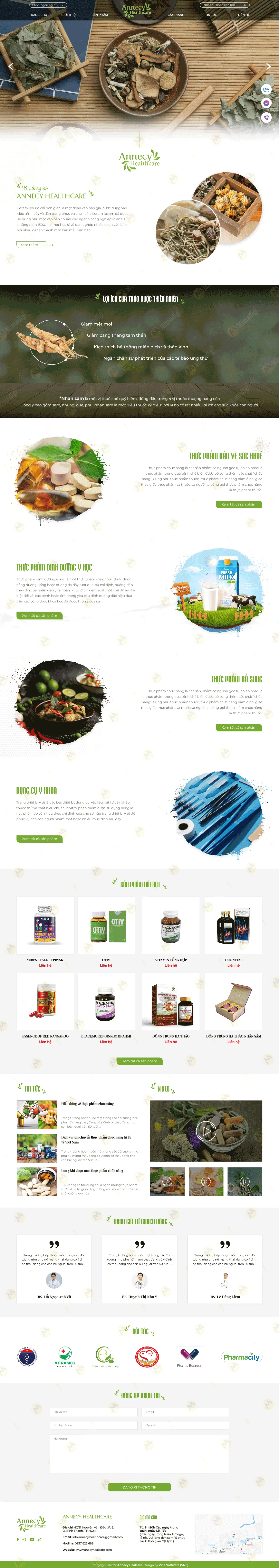 Annecy Healthcare – Website y tế chuyên nghiệp chuẩn quốc tế – Chuẩn SEO, tối ưu chuyển đổi với thiết kế web MIMA