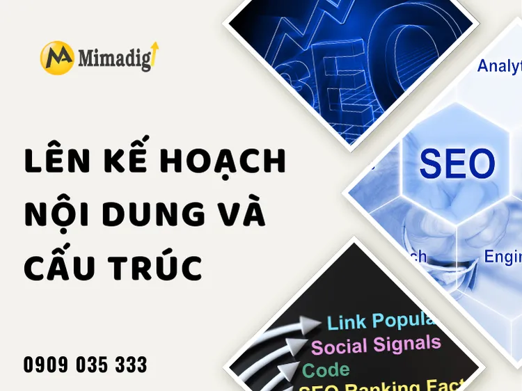 Lên kế hoạch nội dung và cấu trúc tại mima