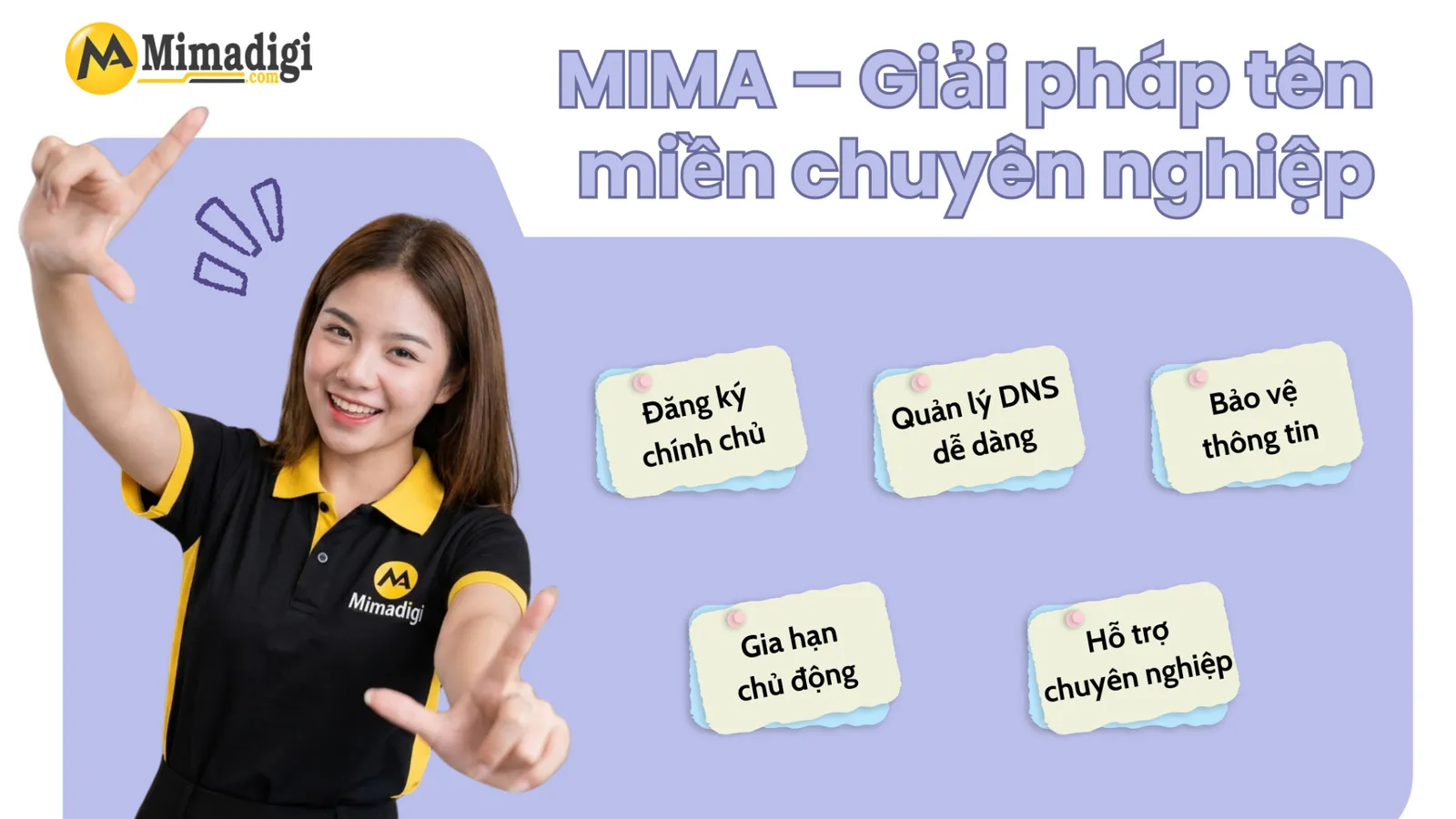 Đồng hành cùng MIMA kiến tạo giải pháp tên miền chuyên nghiệp