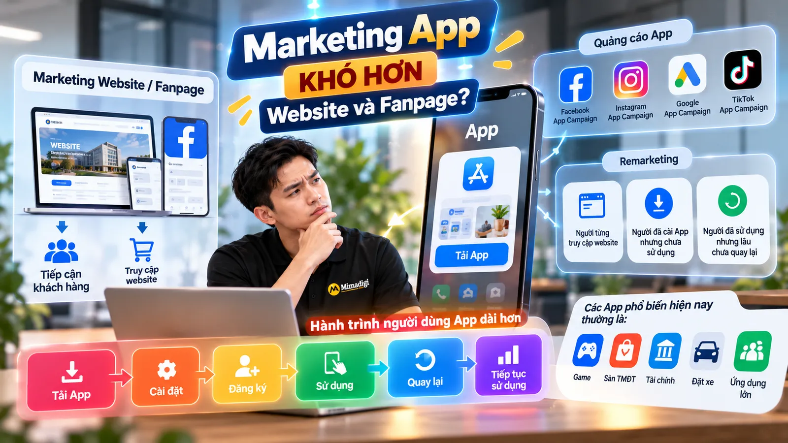 Marketing App khó hơn các nền tảng khác