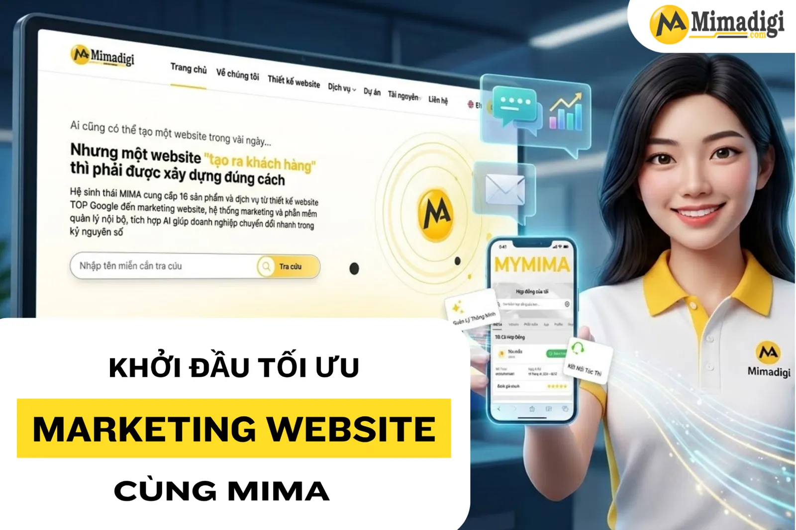 MIMA đồng hành cùng bạn tối ưu marketing website tạo chuyển đổi thực tế