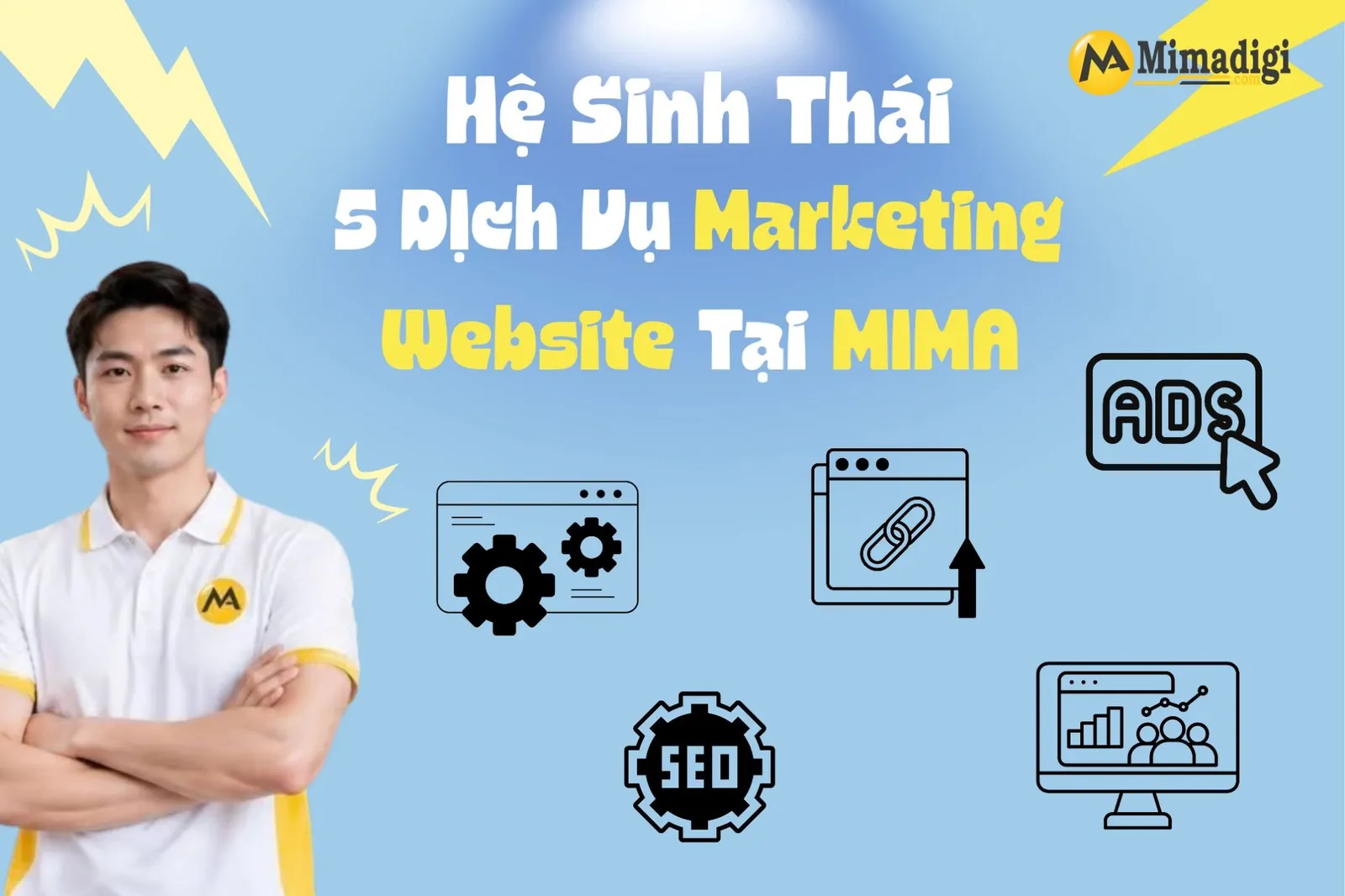 MIMA cung cấp 5 dịch vụ Marketing Website cốt lõi