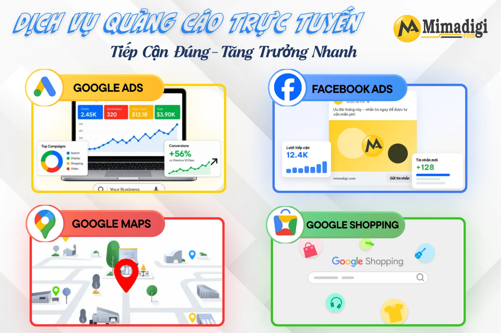 Gói dịch vụ quảng cáo trực tuyến tại MIMA