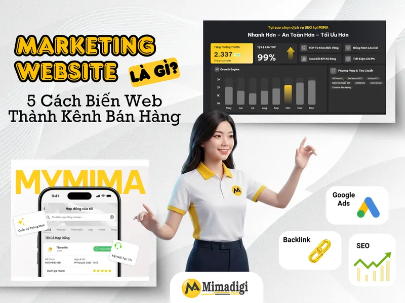 Marketing Website Là Gì? 5 Cách Biến Web Thành Kênh Bán Hàng