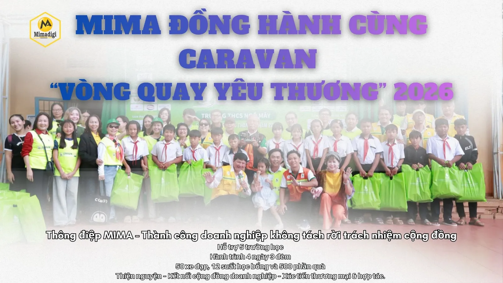 MIMA đồng hành cùng Caravan Vòng Quay Yêu Thương lần thứ 9 năm 2026