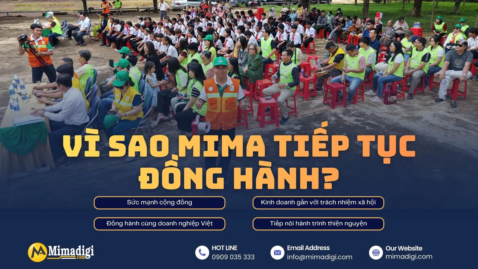 MIMA tham gia Caravan 2026 với vai trò nhà tài trợ và tinh thần tương thân tương ái
