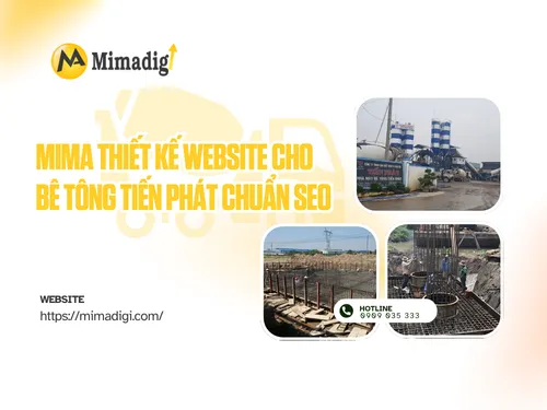 MIMA Designs Website for Tien Phat Concrete with SEO in Mind