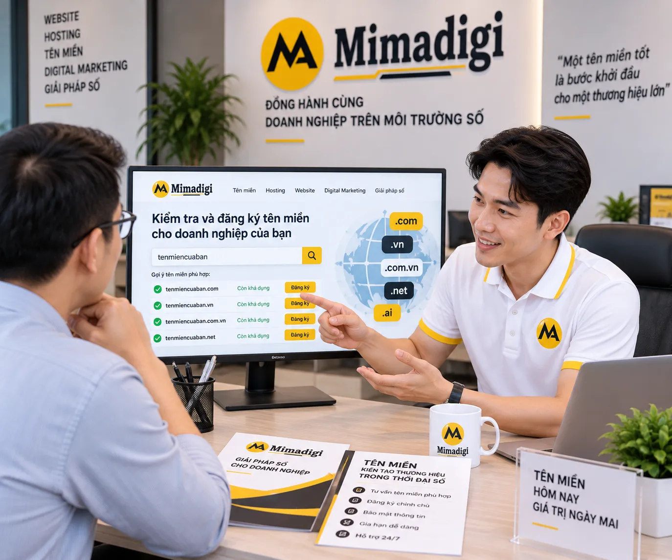 MIMA tư vấn tên miền đẹp