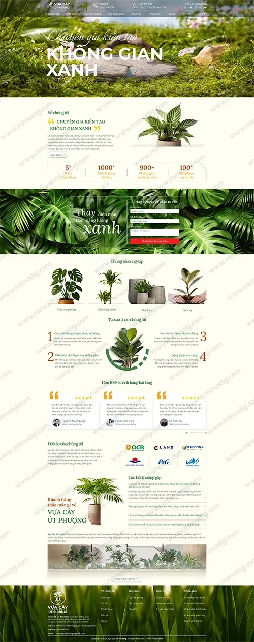 SEO-Optimized Website Project – Nguyen Thai Danh Greenery