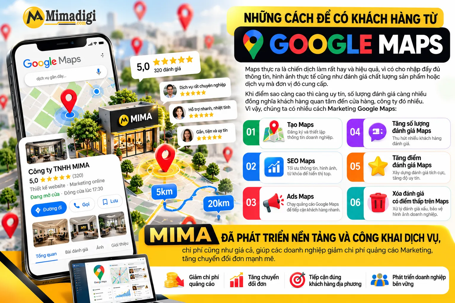 Những cách để có khách hàng trên Google Maps