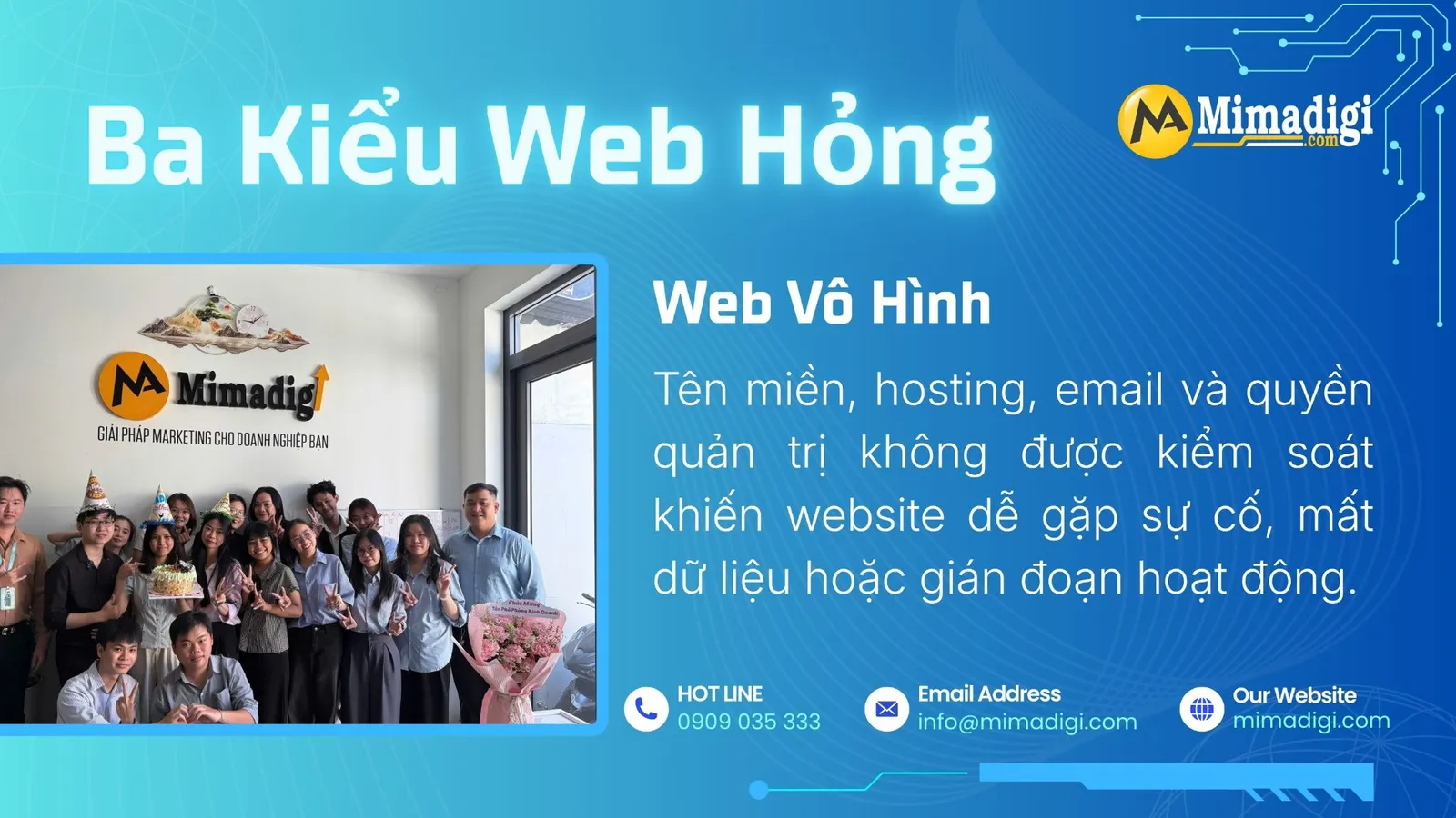 Website doanh nghiệp thiếu khả năng hiển thị và tiếp cận khách hàng