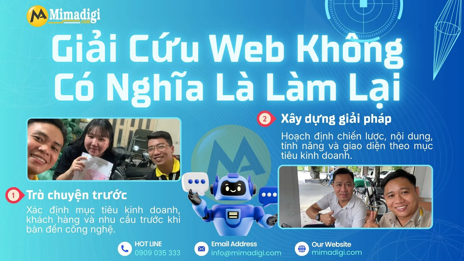 Quy trình giải cứu website từ trò chuyện đến xây dựng giải pháp