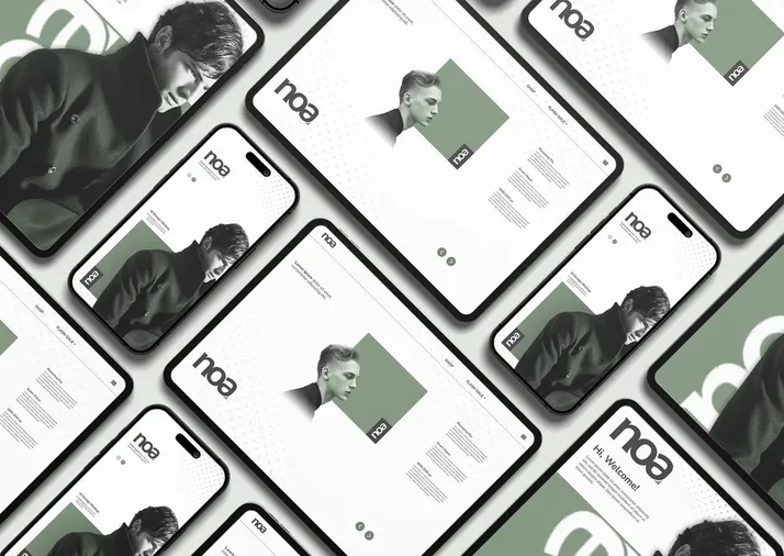 Giao diện website do MIMA Digi thiết kế hiển thị trên nhiều điện thoại