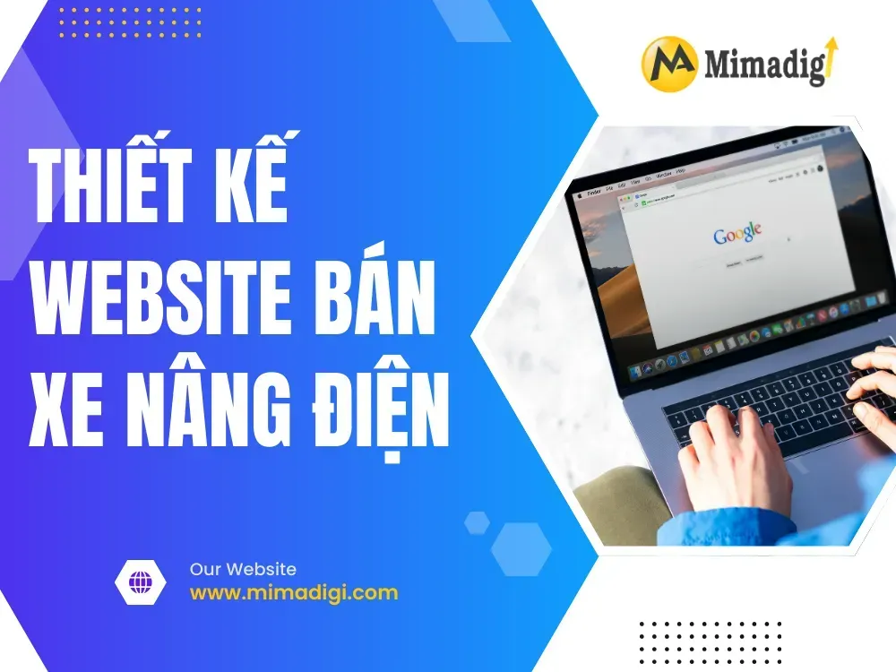 Thiết kế website bán xe nâng điện tại mima
