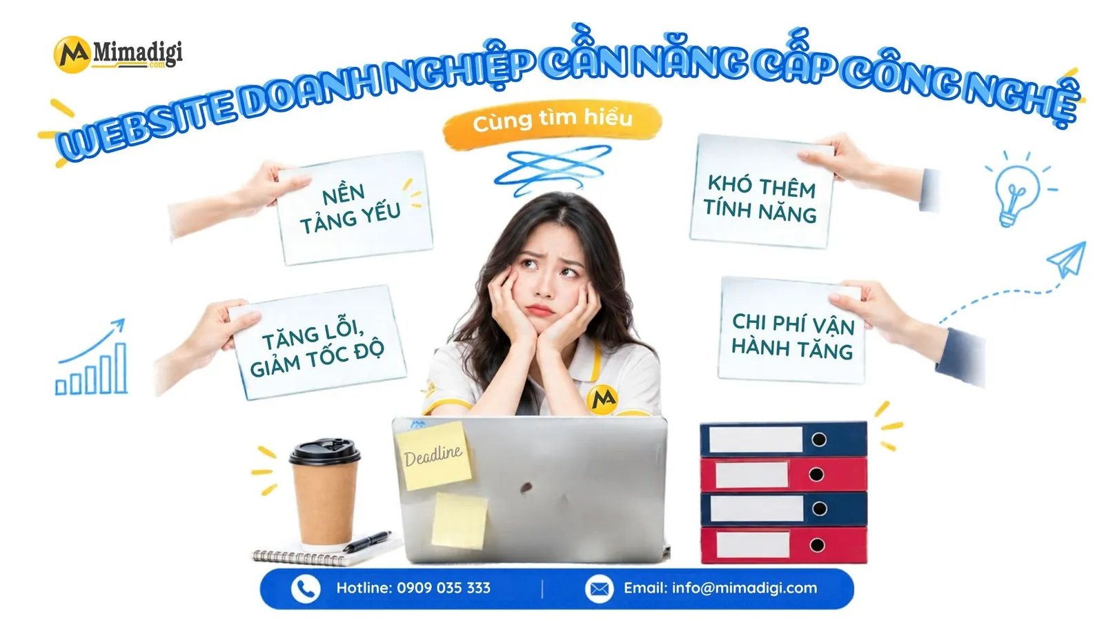 Website nền tảng cũ khó mở rộng tính năng, tăng chi phí bảo trì và vận hành