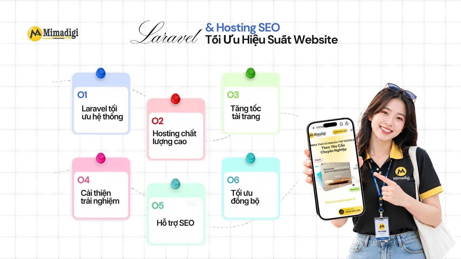 Hosting SEO kết hợp Laravel giúp tối ưu tốc độ tải trang và hiệu suất website
