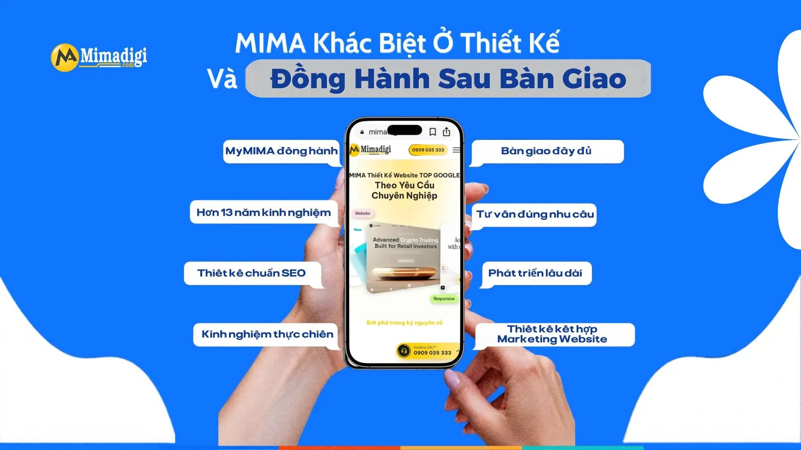 MIMA thiết kế website chuẩn SEO kết hợp Marketing Website và MyMIMA đồng hành cùng doanh nghiệp. 
