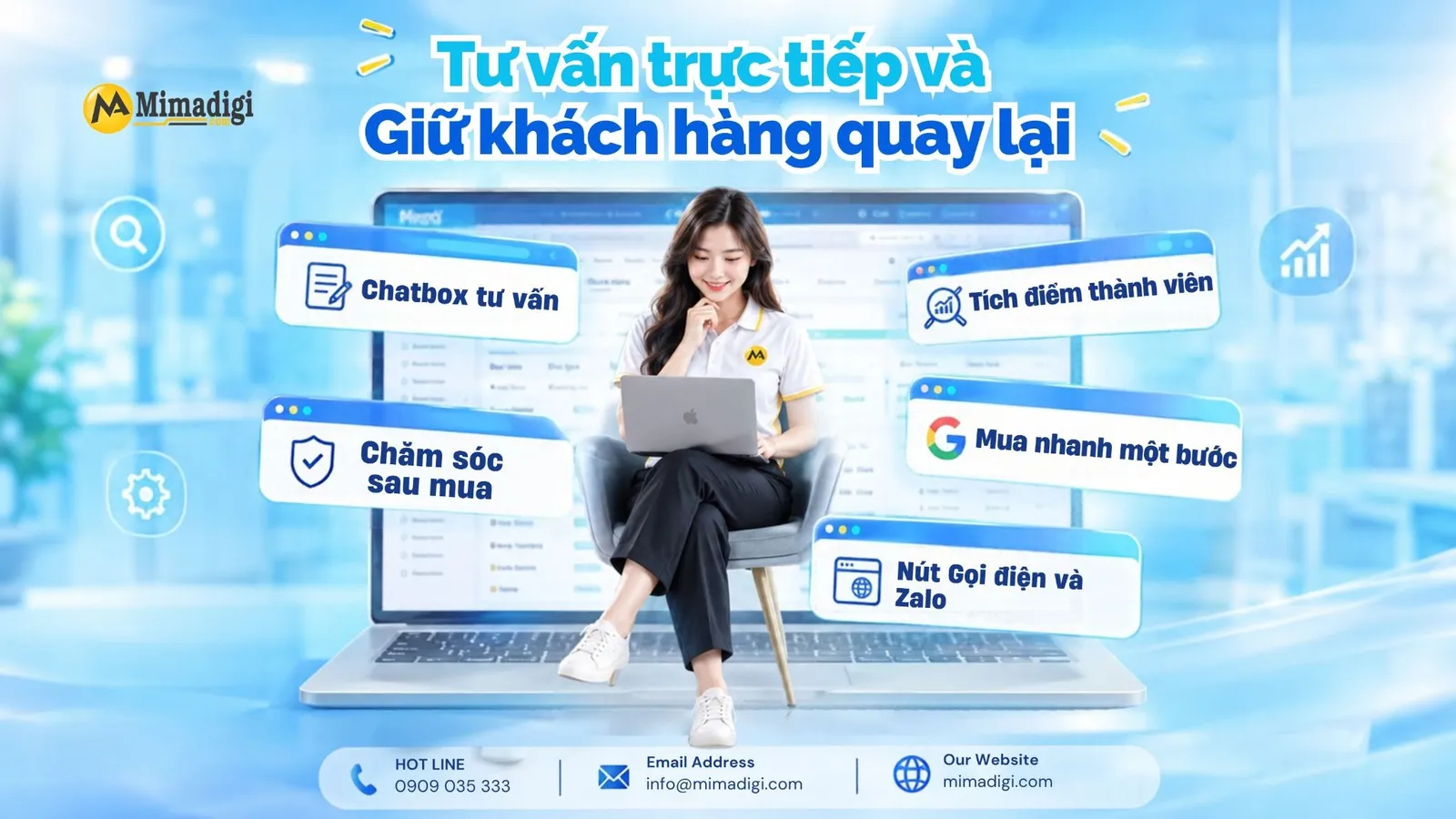 Chatbox AI và chương trình thành viên hỗ trợ tư vấn, chăm sóc khách hàng