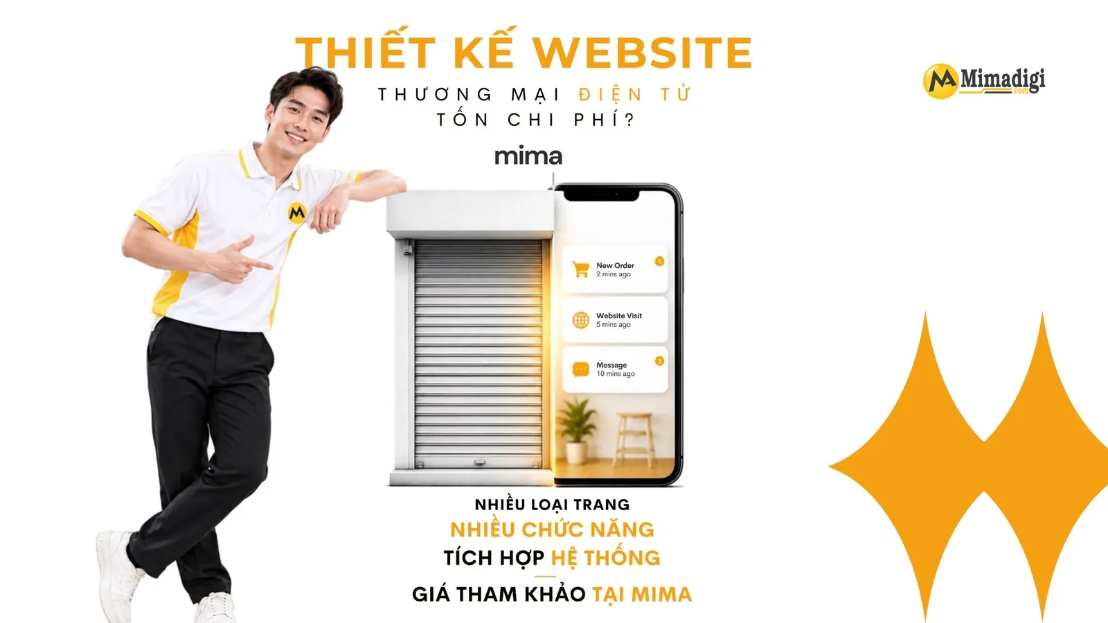 Chi phí thiết kế website thương mại điện tử phụ thuộc chức năng và quy mô bán hàng