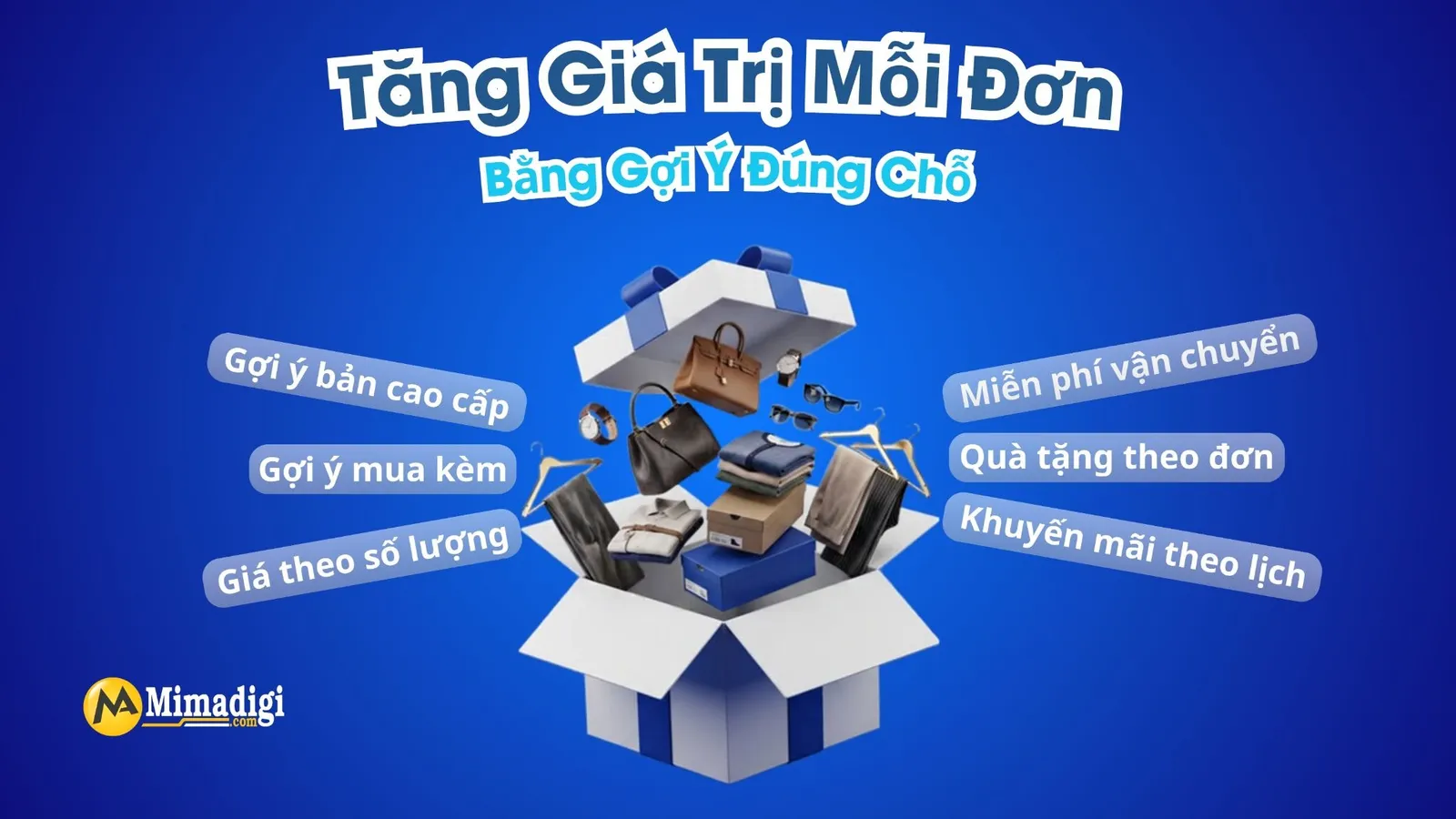 Gợi ý sản phẩm mua kèm và combo giúp tăng giá trị đơn hàng trực tuyến