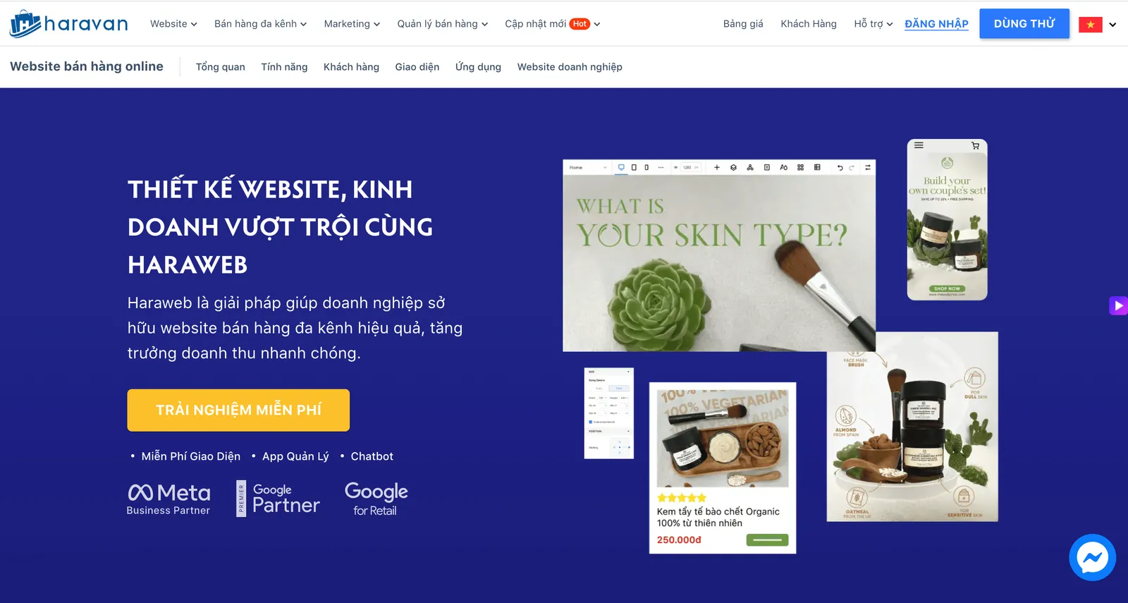 Thiết kế website bán hàng chuyên nghiệp