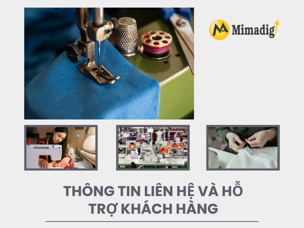 Thiết kế website xưởng may gia công tại mimadigi